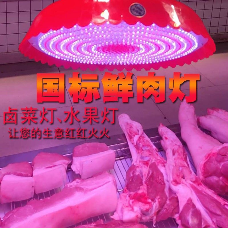 2024新国标led生鲜灯猪肉充电熟食卤菜海鲜12V摆摊水果市场专用灯