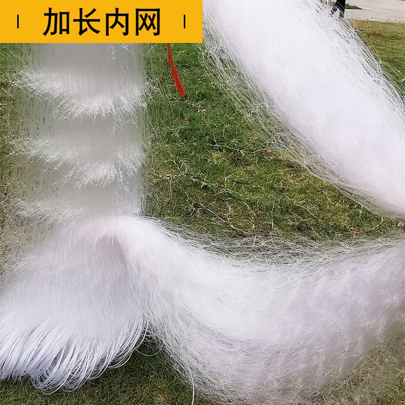 三层捕沾鱼网小网白条网丝网粘网一指三层粘网沉网