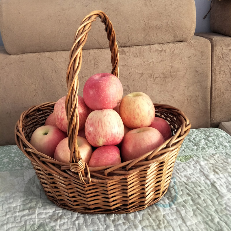 柳编水果篮藤编送礼品篮子手提鸡蛋篮 礼品篮包装篮 野餐篮购物篮