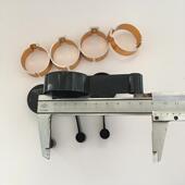 升降晾衣架凉衣架杆子吊球环堵头晒衣杆吊球管箍耳朵管帽堵头支架