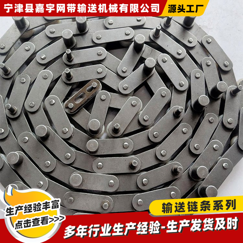 工业传动链条不锈钢单排刮板机链条分5分0B08B10输送滚子链