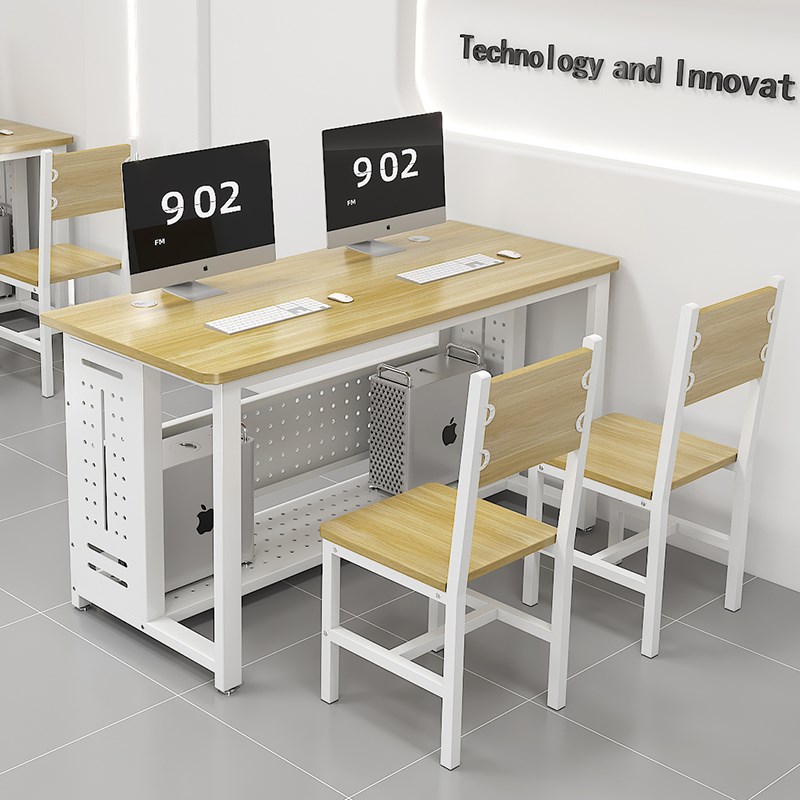 学校电脑桌多媒体电教室微机室电脑桌培训班单人学生电脑办公桌