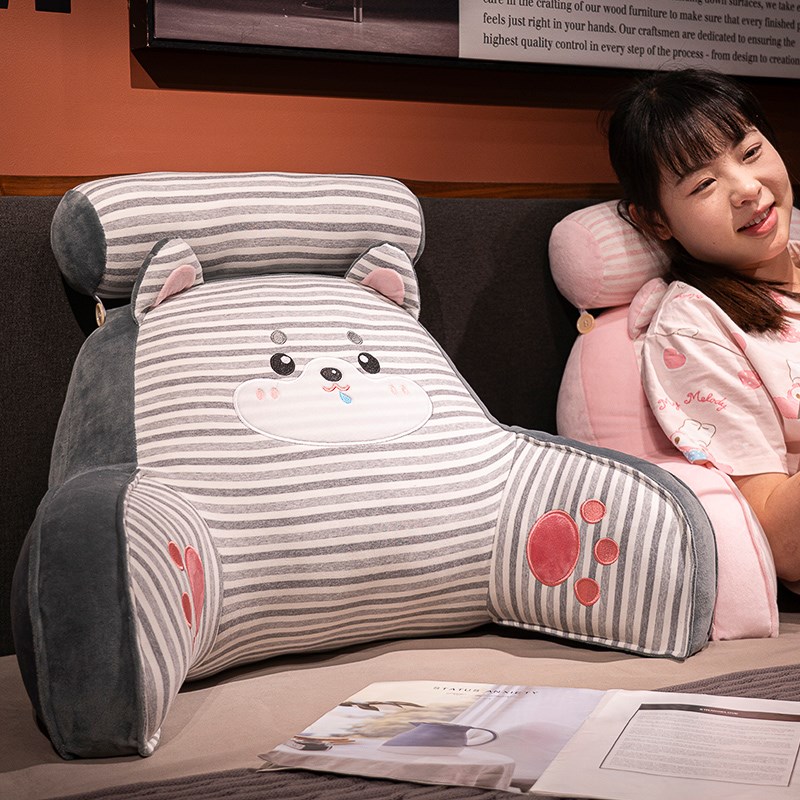 类母婴棉床头软包大靠背床上抱枕睡觉护腰靠枕沙发学生靠垫枕头