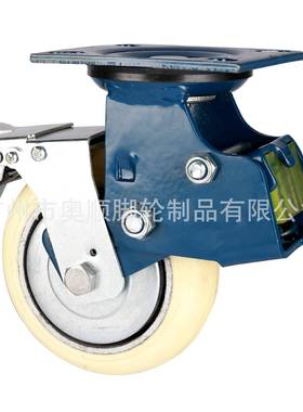 双弹簧震轮4GVL56流81寸重型物牵引台车铸铁芯聚减氨0酯耐磨PU减