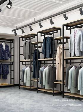 装店展示架婴落服地式专男女童装双层挂衣HQC母店铺用货架商场展