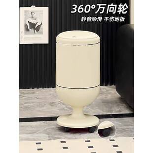 家用按压式垃圾桶客厅卧室厨房新款高颜值大容量带盖可移动带轮子