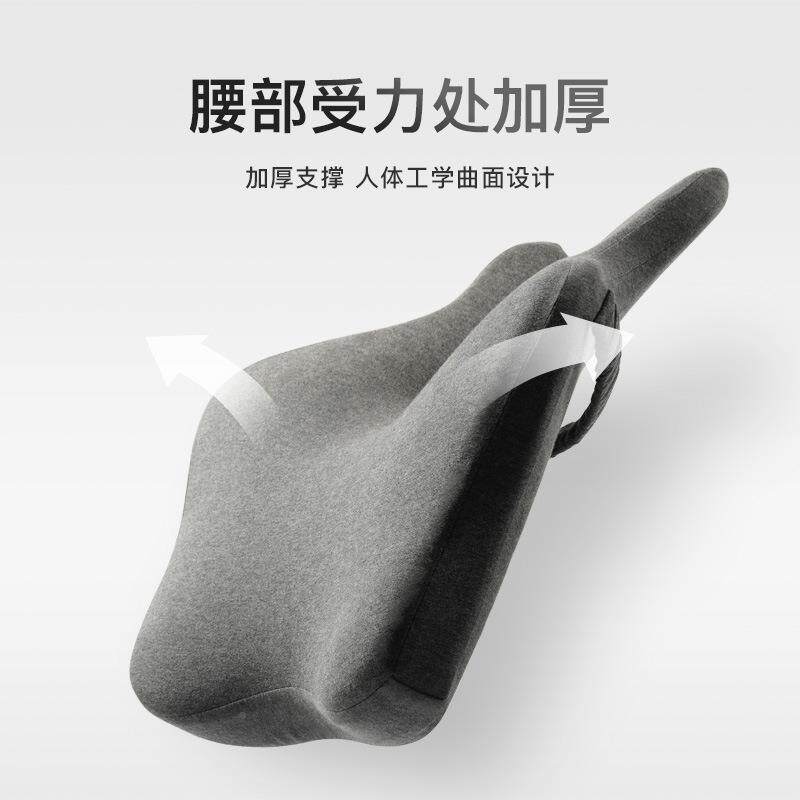 腰车靠办慢回弹记忆垫棉靠公室Spa护腰汽载腰枕椅子腰靠背抱枕