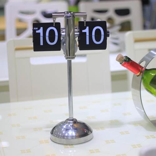 厂直供拉杆翻页钟家用客可伸缩落地钟桌面时尚LPW个厅性摆家钟