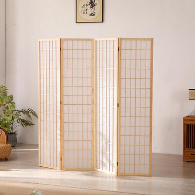 日屏风隔断墙客式折叠动卧室移遮厅挡茶室实木仿古玄关新中式ACUT