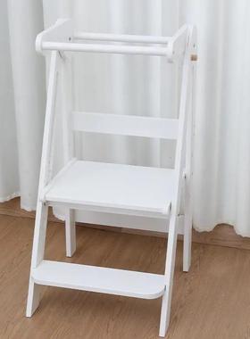学习蒙氏宝宝洗手台阶凳折叠童KPI洗漱台踩凳楼可梯子儿脚踏垫脚