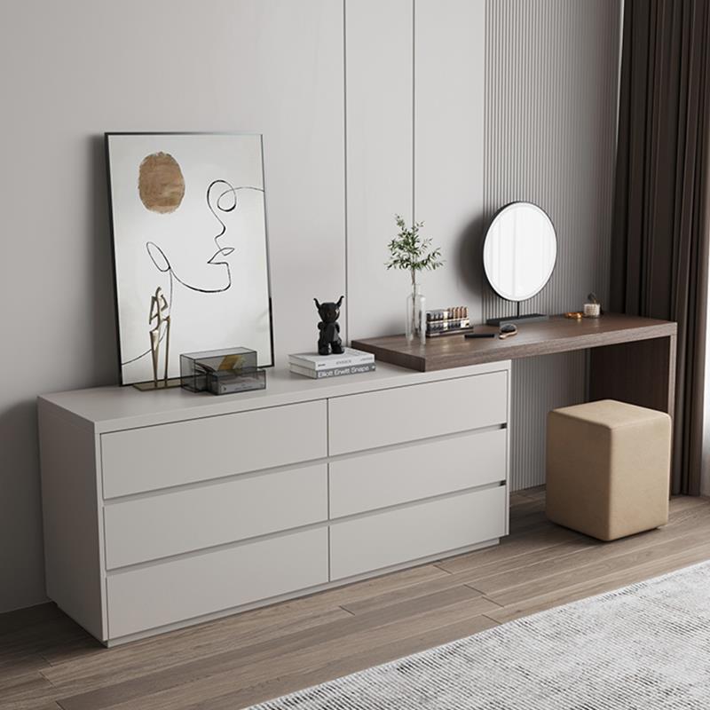 F77S5898W8实意式极简梳妆台五木柜一卧室电体视斗柜化妆桌组合床