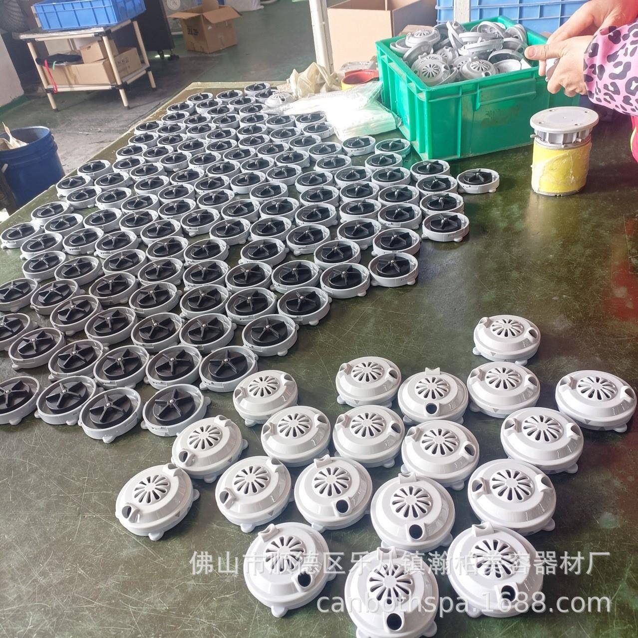瀚柏沐足按摩椅冲浪盖头足浴盆配件头冲无品牌/色浪足沐塑料磁灰