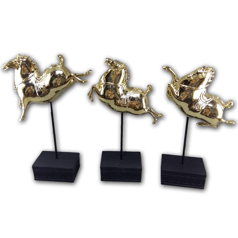 仿真马树脂工艺品工雕塑摆件YD-C01中式创意物动中式艺品家居摆件