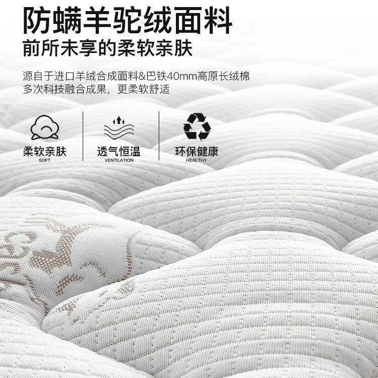 席思2弹0cm软硬两用1.8米床乳NGT厚胶椰棕簧床梦垫