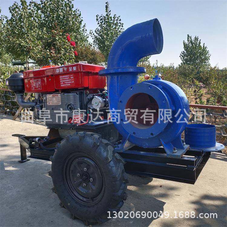 电机动10带寸2寸水泵HLF柴油机带动水泵1小型抽水泵