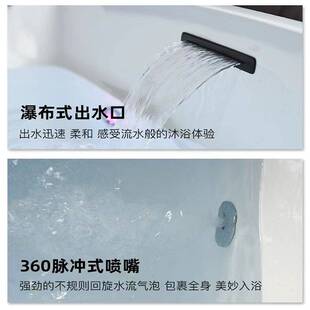 亚克力浴缸小户型家用成人异形转角按摩加热恒温冲浪单人一体浴盆