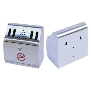 吸烟室不锈钢烟蒂柱户外挂墙烟灰垃圾桶灭烟柱壁挂式烟灰缸烟灰盅