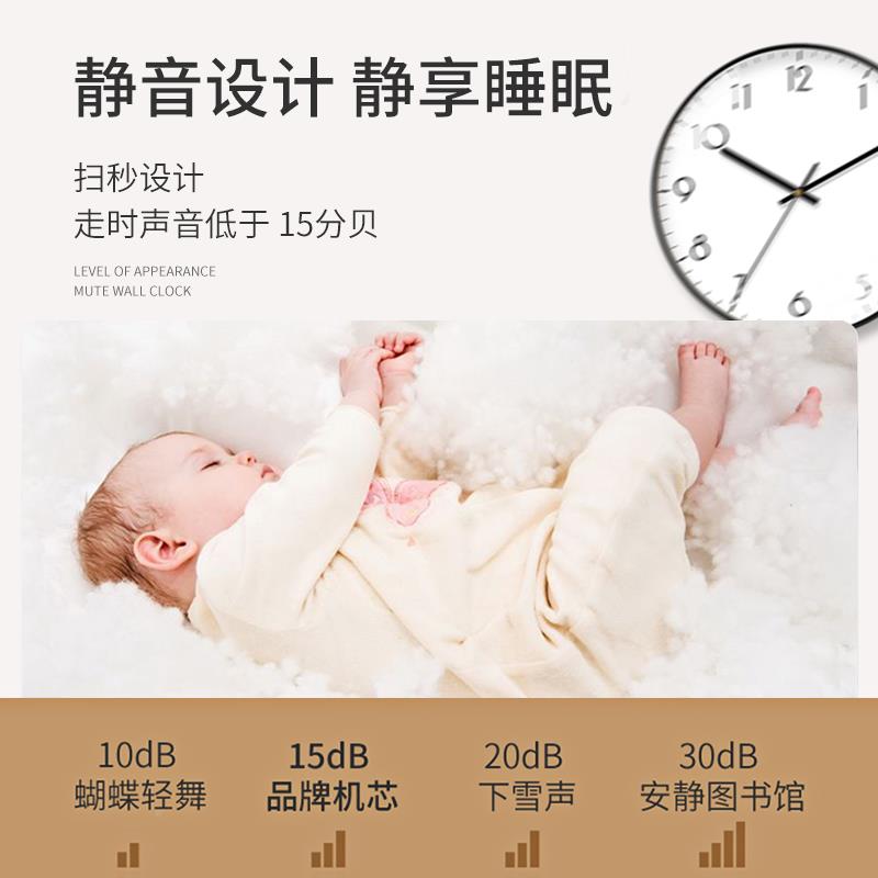 挂钟客厅家用挂式时尚墙钟轻简奢现代约时GZ-001创意表挂超静音极