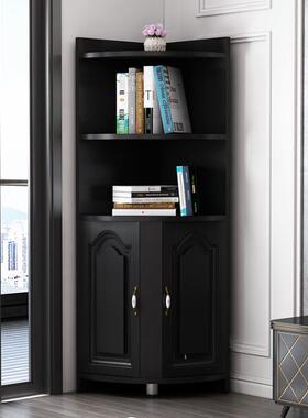 现代简约角转柜功角多能柜墙边柜拐角AWI置物架落地收纳储物三角