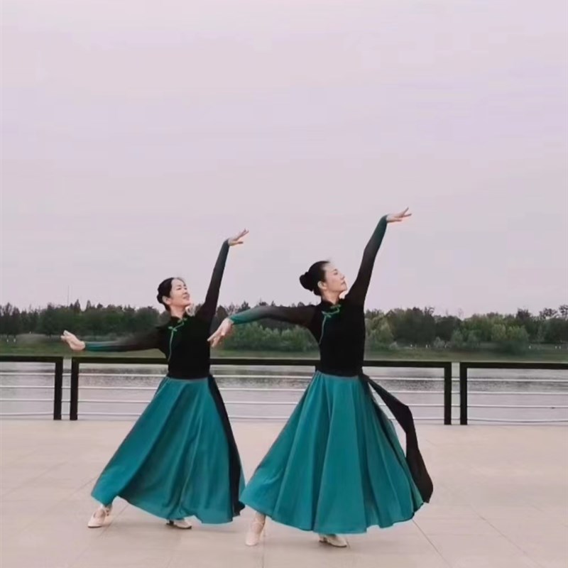 花与影新舞唱首情歌给草原蒙古舞蹈服少数民族艺考演出Y练习裙套