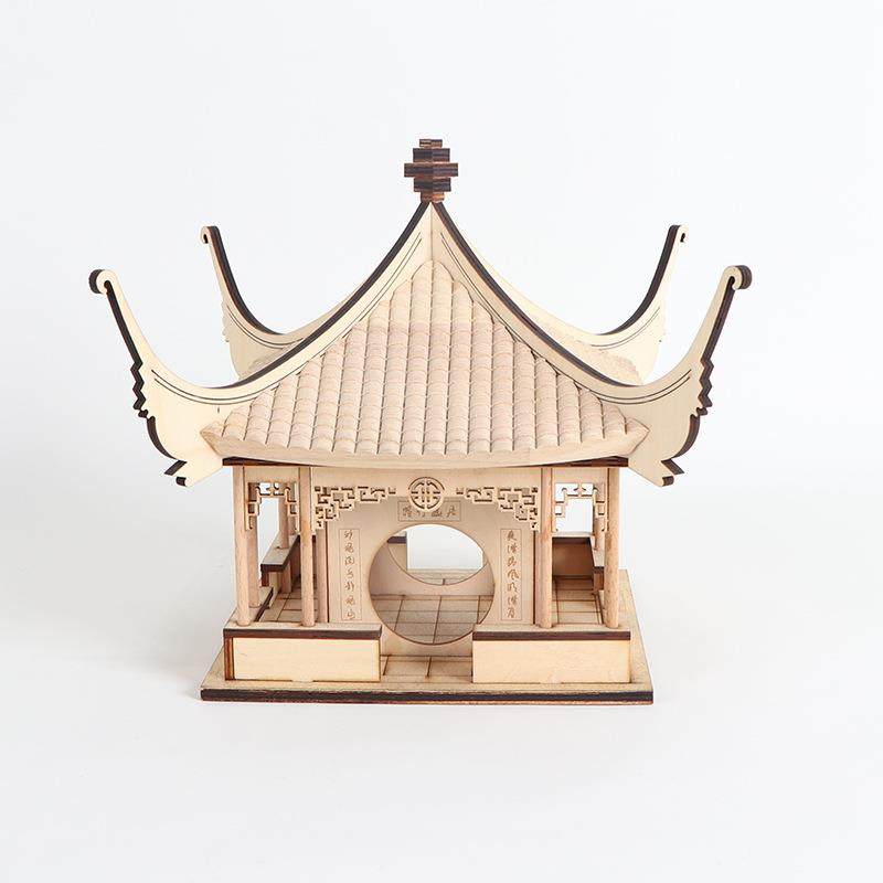 现代新中式创意古建筑房子凉亭家居客厅玄关软装饰品电视酒柜摆件,鲜花速递/花卉仿真/绿植园艺,割草机/草坪机,淘宝优惠券,粉丝福利购,淘宝优惠卷