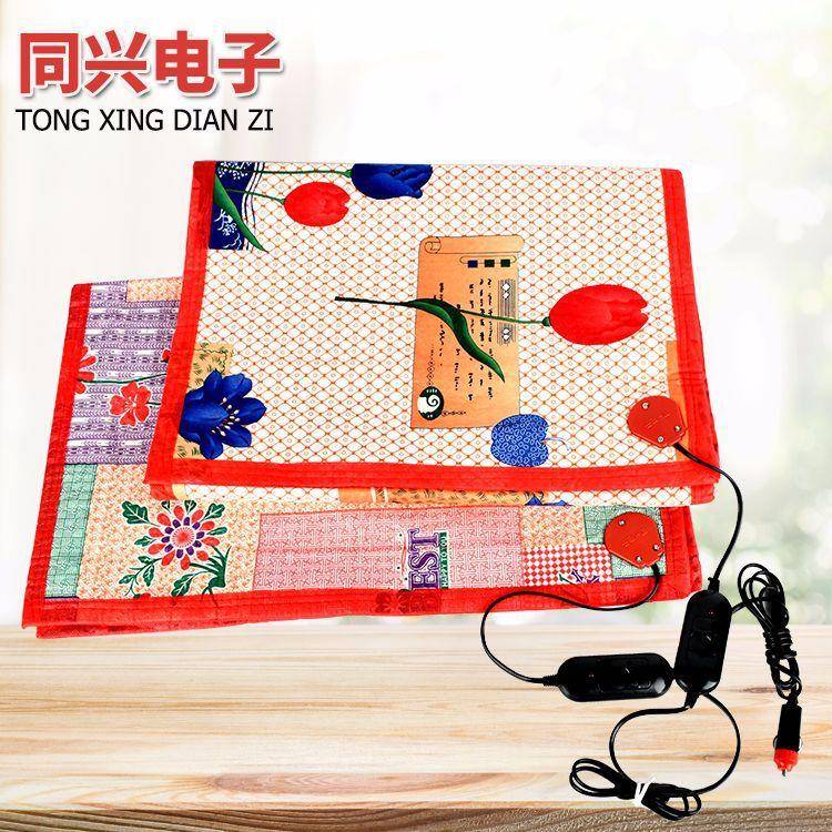 双面花汽车上下铺电热毯 24V 尺寸150X60
