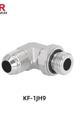 KUNGFLEX 90度弯美制JIC外螺纹/公制外螺纹可调向柱端 1JH9接头