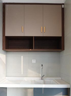 阳台柜防家潮24942洗衣厂柜组合一体柜现代简台约储物柜阳吊柜