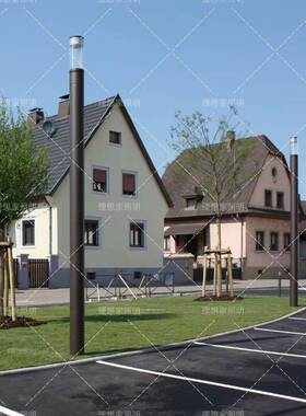 3米3.5米4米LED路灯圆形灯柱监控照明一体立杆多功能路灯智慧路灯