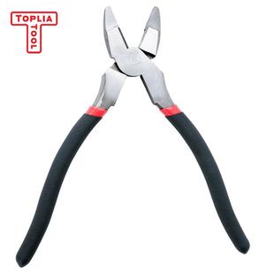 TOUPVPLIA拓亚EP061001双色沾塑柄内光外麻偏省力9寸利.5电芯工钳