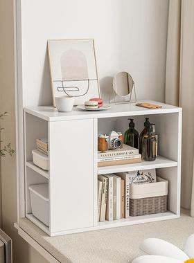 飘收纳柜书架卧室阳台杂物柜落地置物窗柜小书75404台靠墙矮柜窗柜储奥