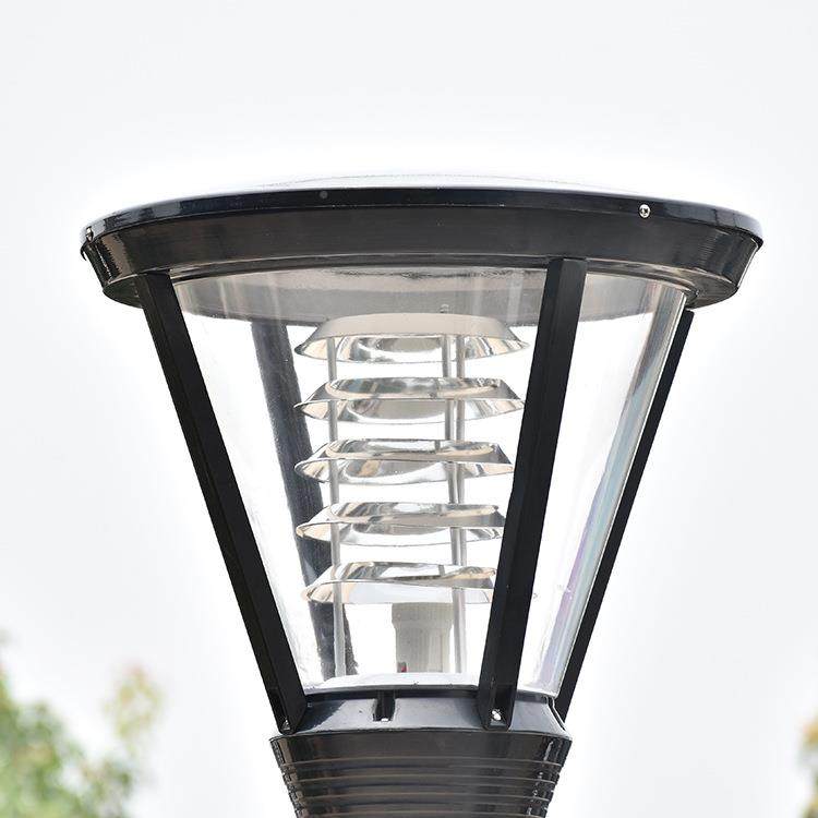 古别墅小区QQV路灯复路灯景观高灯现杆代中式欧庭式LED太阳能院灯