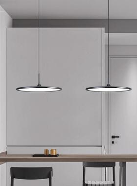 全光谱护眼餐厅吊JIR现代桌简风飞新款碟灯极简饭厅主灯约智能餐