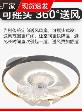 摇头风扇具02RDF5新灯款卧室客厅餐2厅吊扇灯儿童房电风扇吸顶灯
