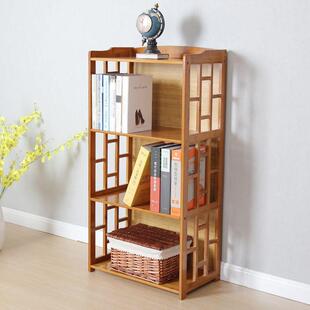 楠简易书架简竹约代置物架落地多层XJK书柜客厅现实组木合收纳储