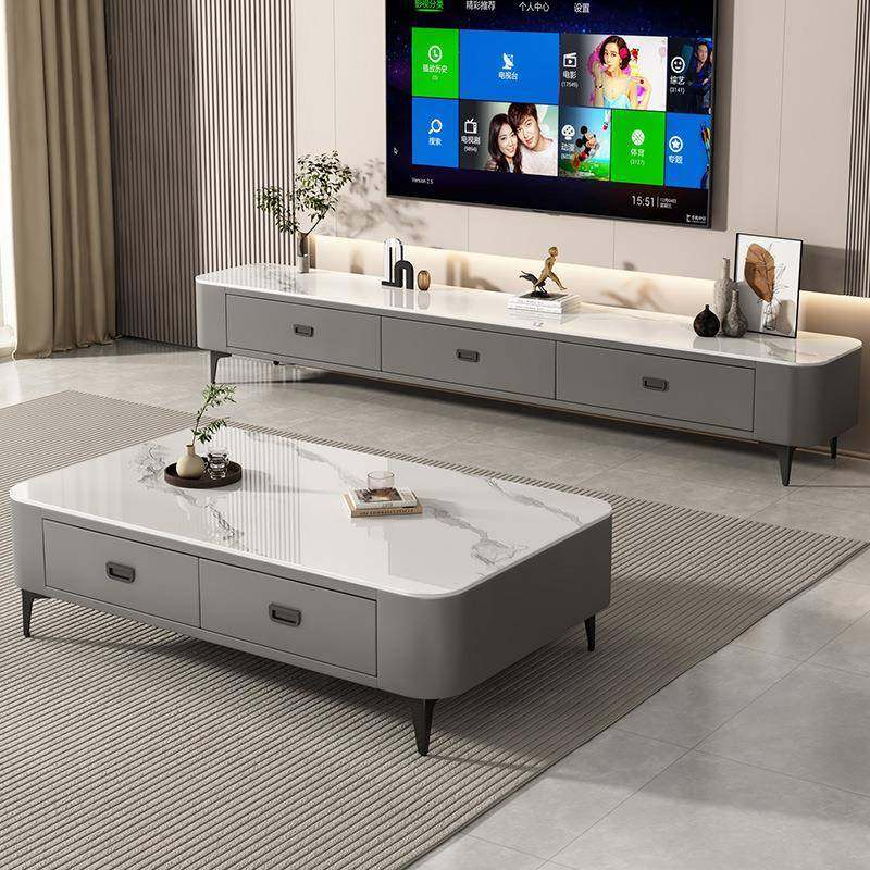 岩板茶几客厅家用轻奢现代2024新款小户型简约落地茶几电视柜组合,鲜花速递/花卉仿真/绿植园艺,割草机/草坪机,淘宝优惠券,粉丝福利购,淘宝优惠卷