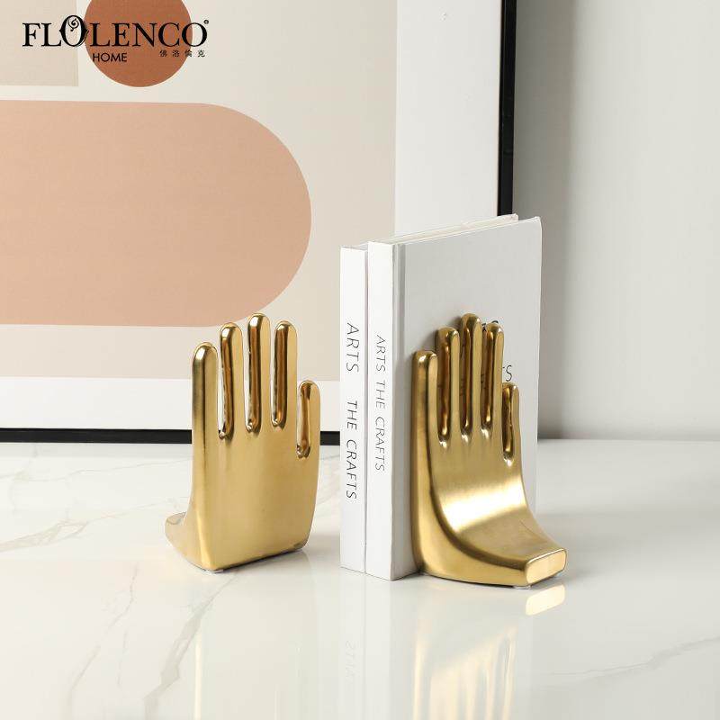 现代简约抽象拍手掌电镀陶瓷书靠样板间书柜桌面家居创意轻奢摆件,鲜花速递/花卉仿真/绿植园艺,割草机/草坪机,淘宝优惠券,粉丝福利购,淘宝优惠卷