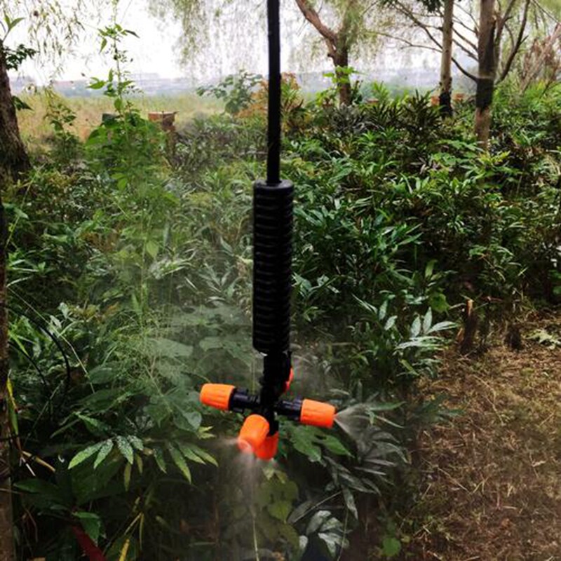 植物菜地菜园纤维杆喷雾喷头五出水口喷淋雾化1米1.2米地插杆喷嘴