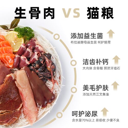 火鸡胸火鸡心火鸡肝新鲜生骨肉猫咪狗专用食材猫饭宠物主食吉吉家