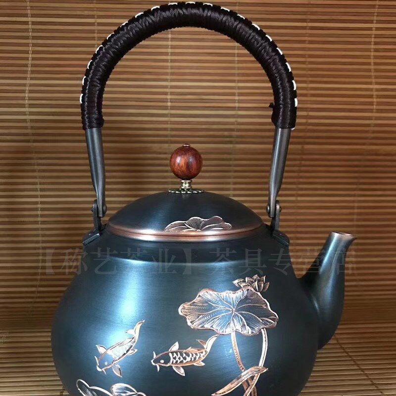 铜壶火炉烧水壶电磁炉加热壶净化水质壶煮茶壶古典风优雅壶