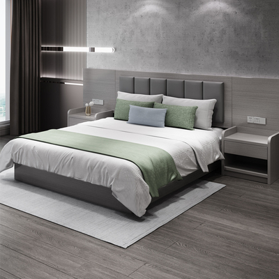 宾馆家具标间全套客房季汉床酒店式民宿专用大床家具床双庭全公寓