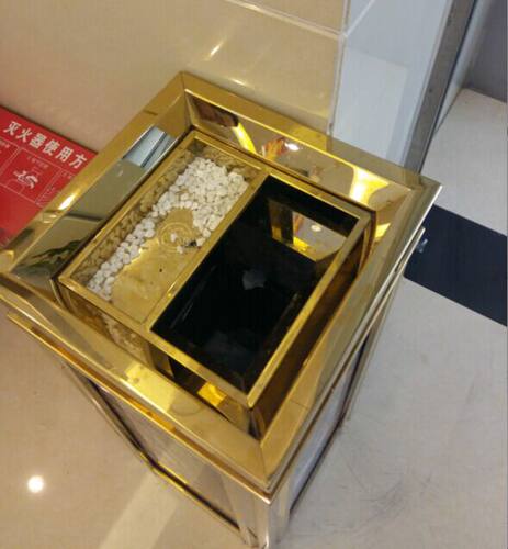四菱角大理石座地烟灰桶垃圾桶果皮箱酒店垃圾桶室内垃圾桶大号