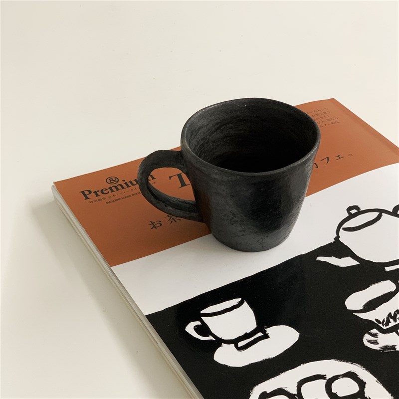 Paseo藏区黑陶咖啡杯澳白杯茶杯茶器手工粗犷质感百搭简约