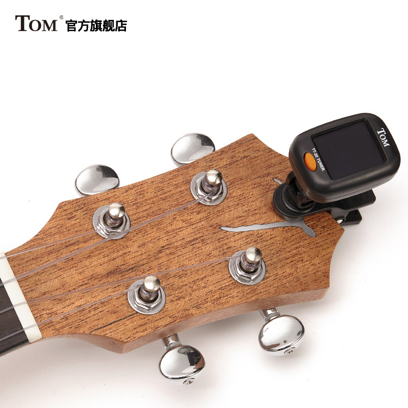 TOM TT30民谣吉他尤克里里调音器电子校音器十二平均律校音表夹式