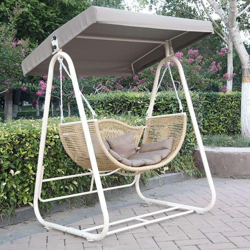 户外秋千网红藤椅卧室吊子家用成人摇摇椅花瓣花朵吊篮阳台摇篮椅