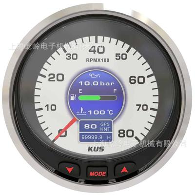 KUS通用100mm多功能船用仪表 兼容J1939/NEMA2000/模拟信号