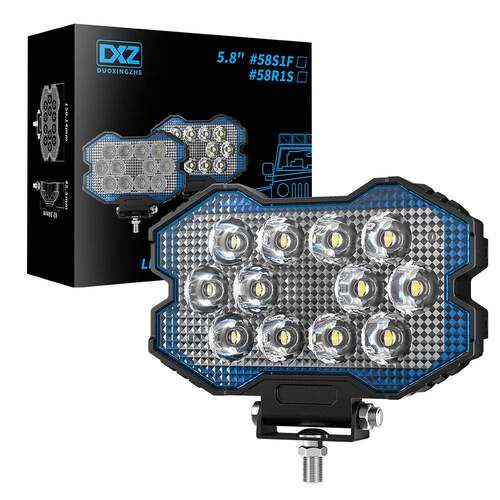 DXZ新品上线5.8''工作灯 12LED 34W超亮聚光越野车射灯改装检修灯