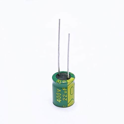 绿金高频铝电解电容22 uF 400V 高品质D13 H25 电源器常用电容