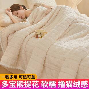 冬季毛毯2025新款加厚毛毯被午休毯珊瑚绒毯子沙发盖毯牛奶法兰绒