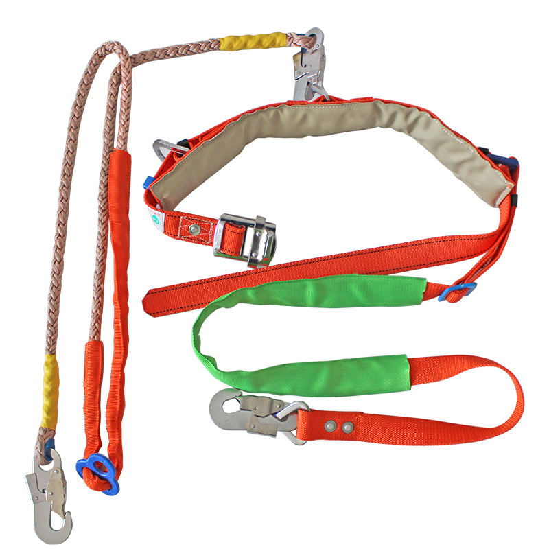 电力高空作业加强型管保险安全带 施工围杆带安全绳 加固耐磨